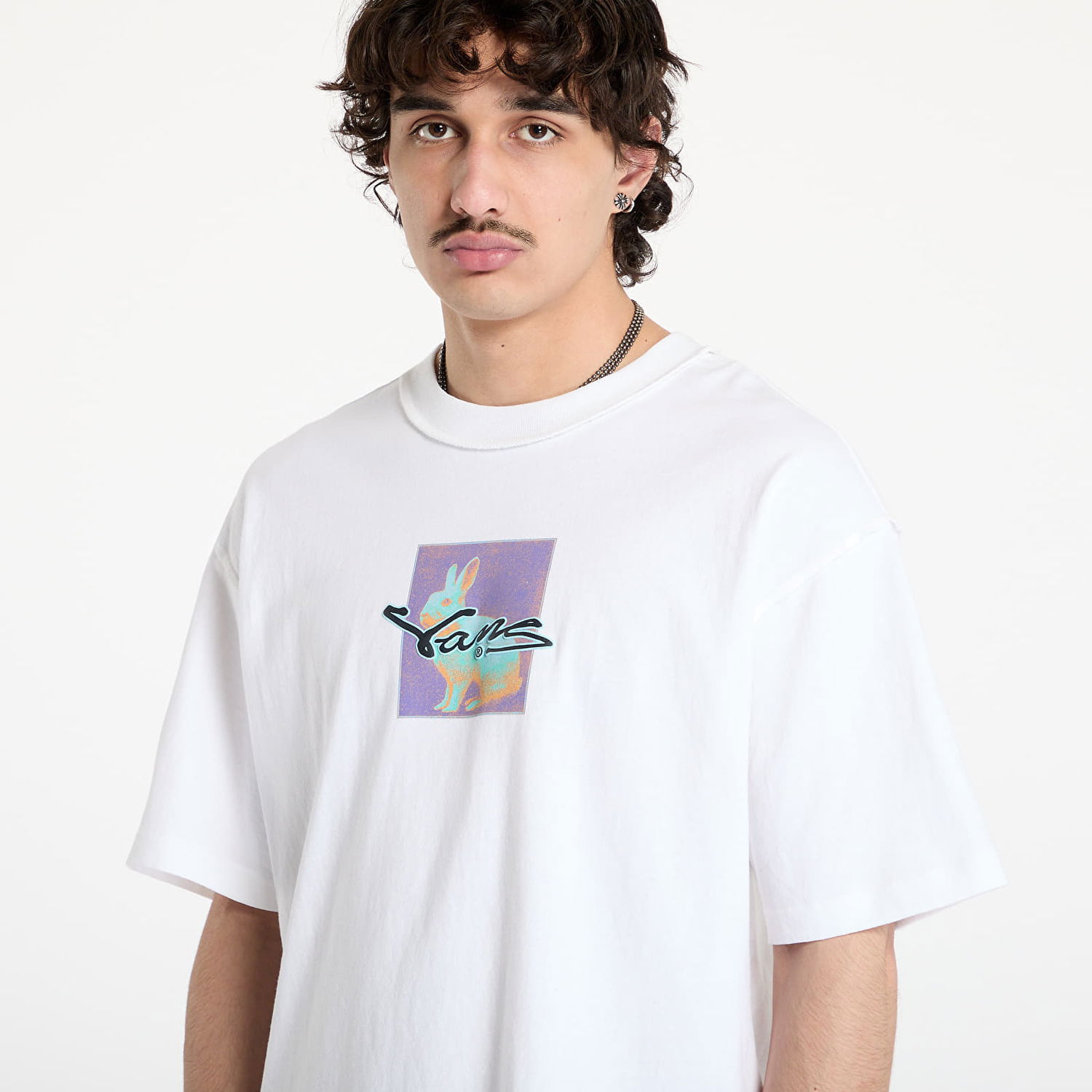 Тениска Vans Down The Rabbit Hole T-Shirt Бяло | VN000MF8WHT1, 1