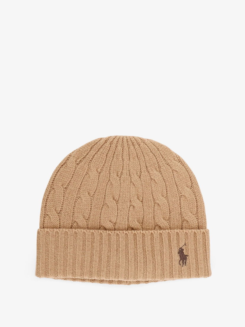 Шапка Polo by Ralph Lauren Cable Knit Beanie Кафяво | 449959346005