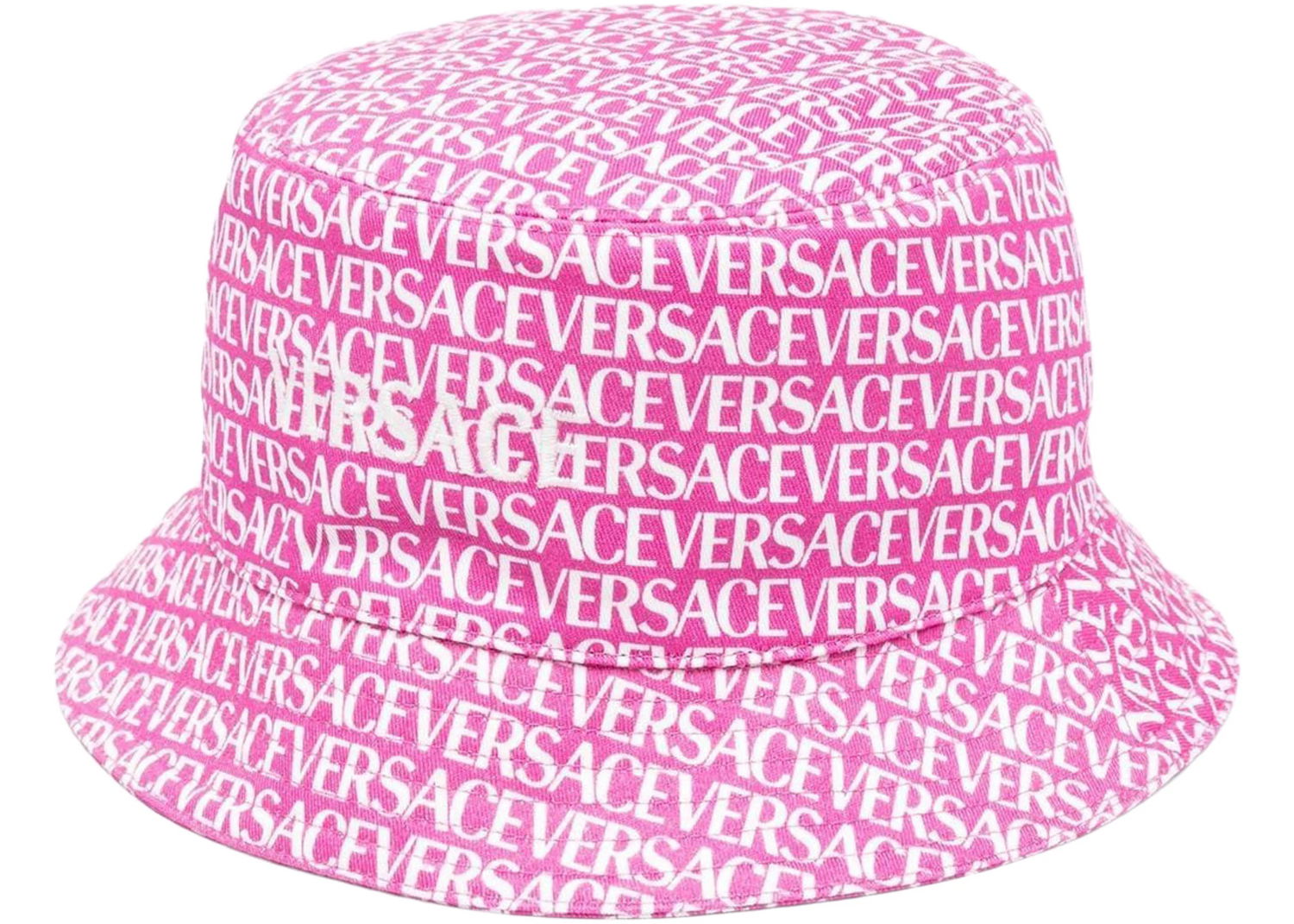 Шапка Versace Logo Print Bucket Hat Pink Розово | 1007031-1A06693_5P110, 0