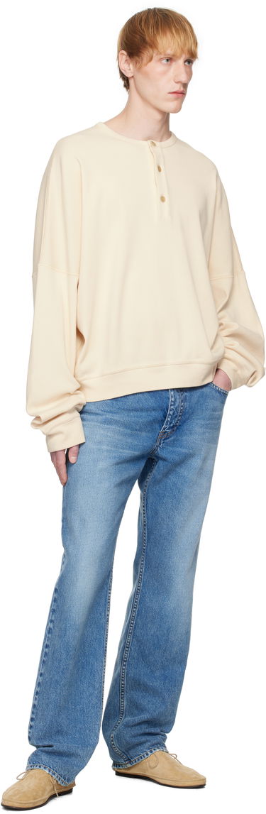 Суитчър The Row The Row Greto Henley Sweatshirt Бежово | 945-K660, 3