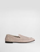 Dolce & Gabbana Polished Goatskin Woven Loafers