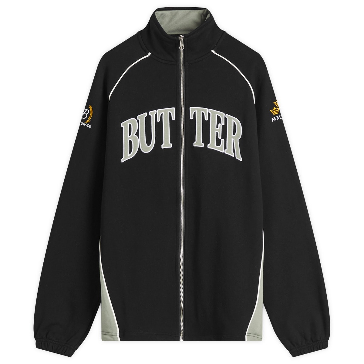Ветровка Butter Goods Butter Goods Crown Applique Track Jacket Черно | BG251601-BLK, 0