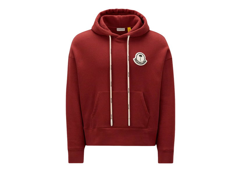 Суитчър Moncler x Palm Angels Logo Hoodie Бургунди | H209L8G00007M2513470