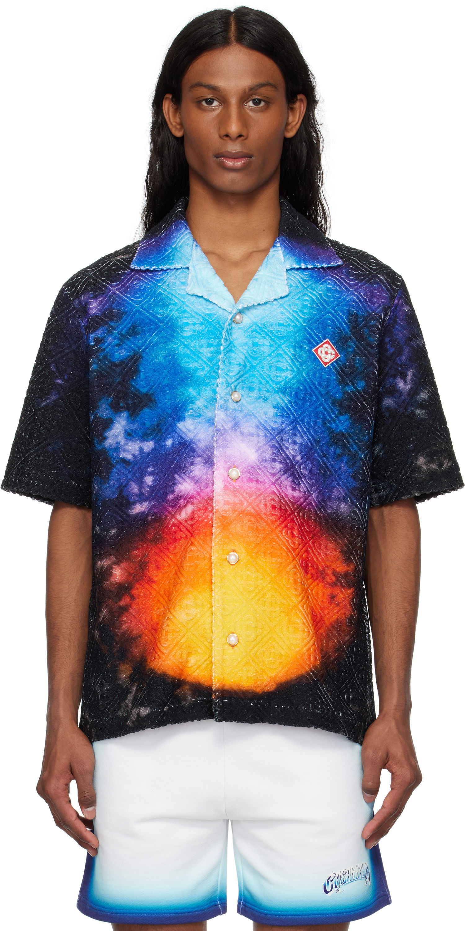 Риза Casablanca Casablanca Gradient Towelling Resort Shirt Многоцветен | MS25-SH-166-01, 0