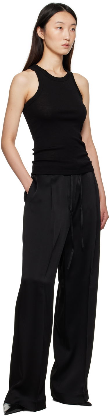 Потник Róhe Róhe Racerback Merino Jersey Tank Top Черно | 416-20-219, 3