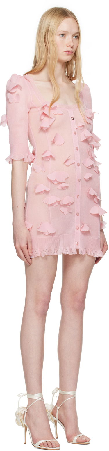 Pокля Coperni Coperni Knitted Butterfly Mini Dress Розово | COPML143Y3015, 1