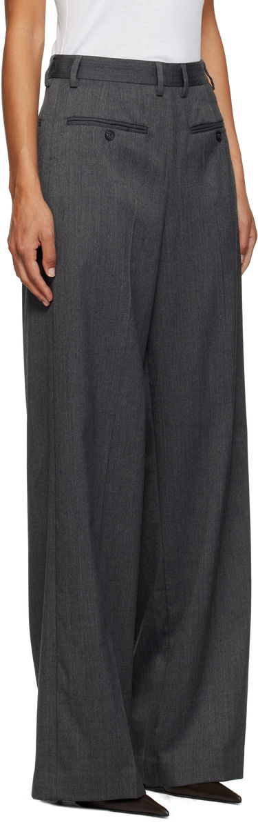 Панталони Maison Margiela MM6 Maison Margiela Tailored Wide-Leg Trousers Сиво | S52KA0538 S47848, 1