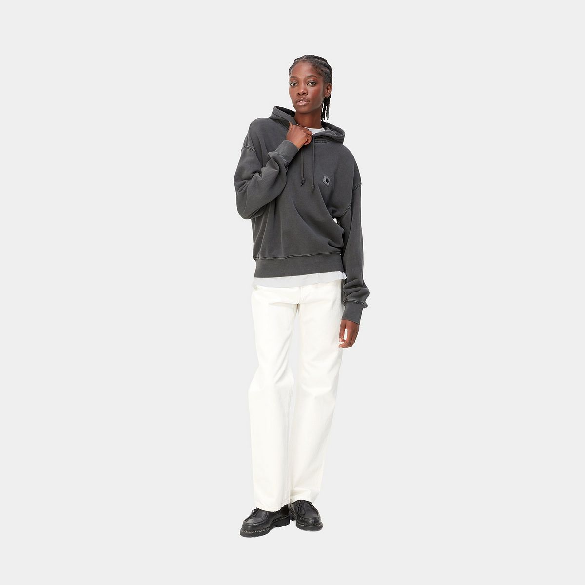 Суитчър Carhartt WIP Nelson Hoodie Черно | I032741_89_GD, 1