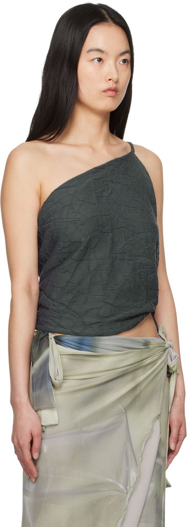 Потник Serapis Serapis One Shoulder Knit Top Сиво | SS25_KT_1, 1