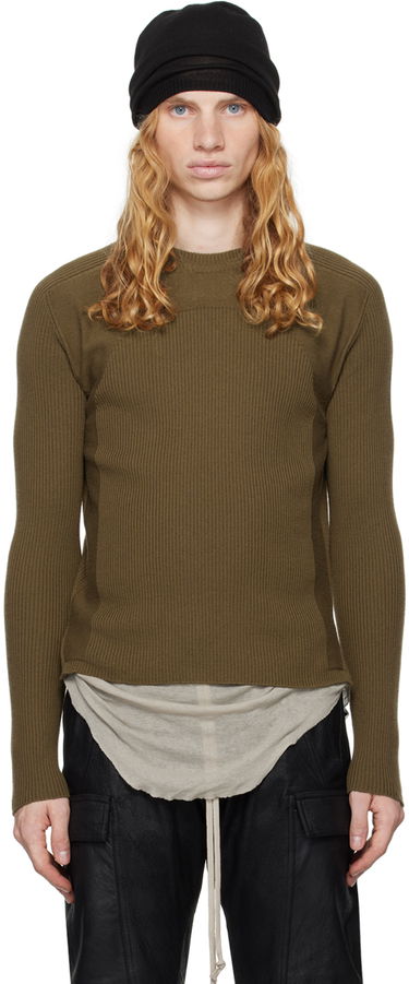 Пуловер Rick Owens Rick Owens Porterville Ribbed Geo Sweater Кафяво | RU02D6639 RIBM, 0