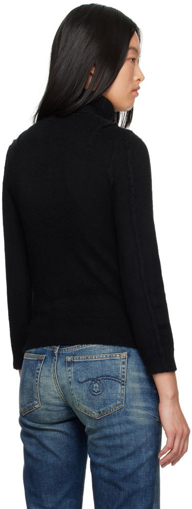 Пуловер R13 R13 Flat Sleeve Turtleneck Черно | R13WY178-Y108A, 2