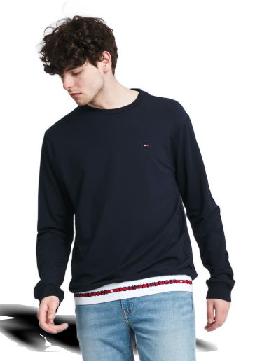 Суитчър Tommy Hilfiger HWK LongSleeve Track Top Тъмно синьо | UM0UM01928DW5