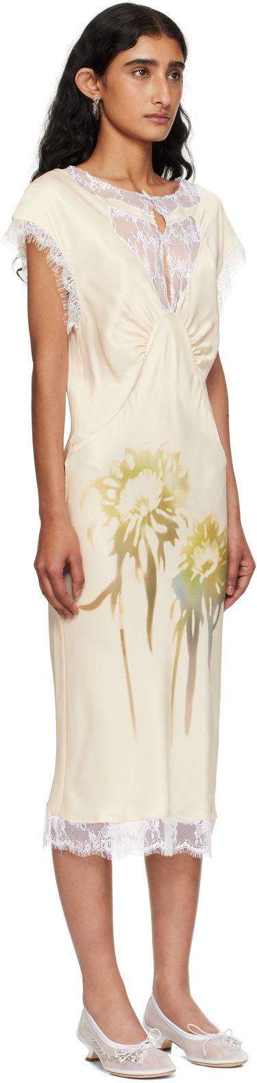 Pокля Collina Strada Collina Strada Waterlily Midi Dress Бежово | XX4045, 1