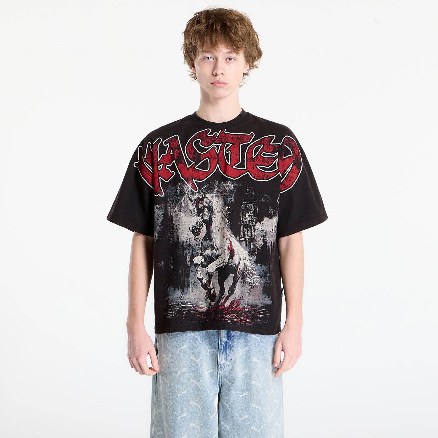 Тениска Wasted Paris T-shirt Defy Boxy Черно | WP_000337, 0