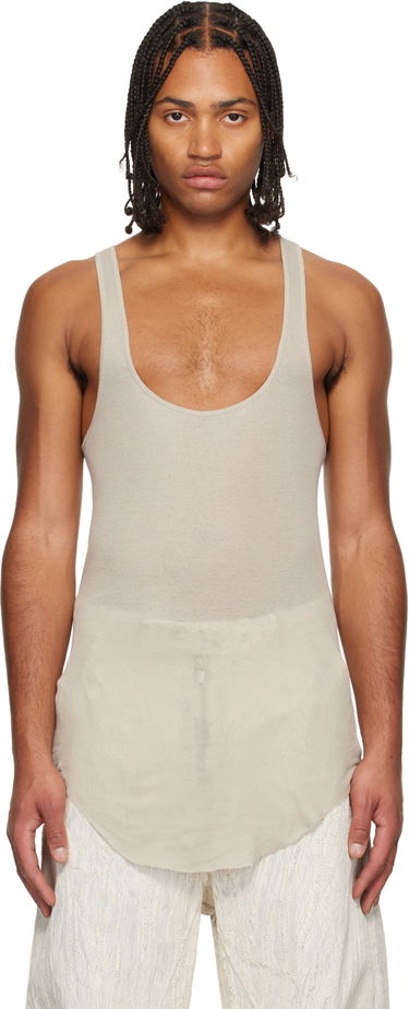 Потник Rick Owens Concordians Pony Tank Top Бежово | RR02E1104 MR, 0