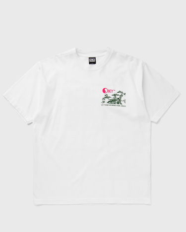 Тениска OBEY let your worries fade away Бяло | 166913721-WHT, 0