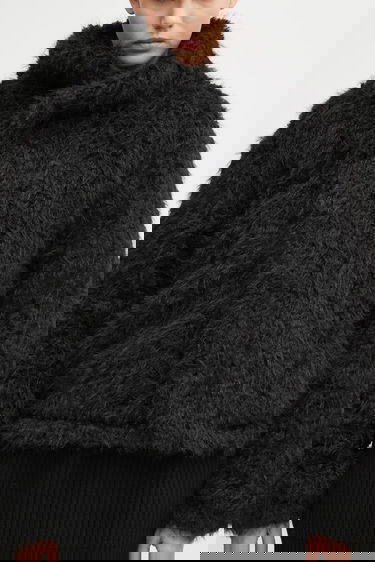 Яке HELIOT EMIL Heliot Emil Shaggy High Neck Jacket Черно | AW25.W.02.168.BLK01, 3