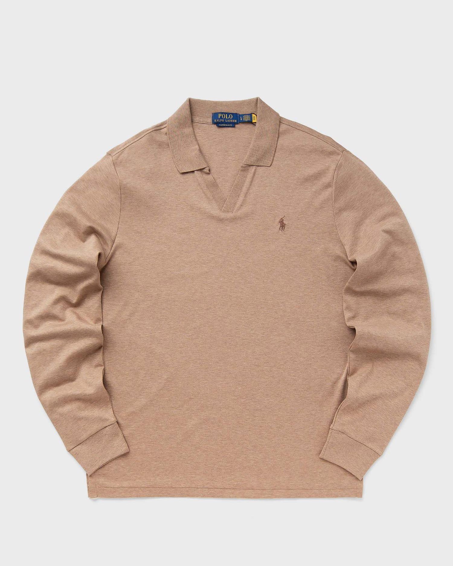 Поло тениска Polo by Ralph Lauren Polo Ralph Lauren LONG SLEEVE-POLO SHIRT men Бежово | 710922252006, 0