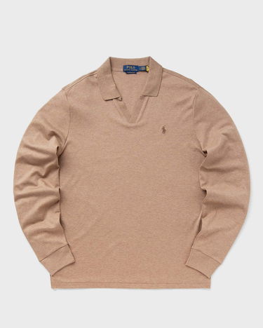 Поло тениска Polo by Ralph Lauren Polo Ralph Lauren LONG SLEEVE-POLO SHIRT men Бежово | 710922252006, 0