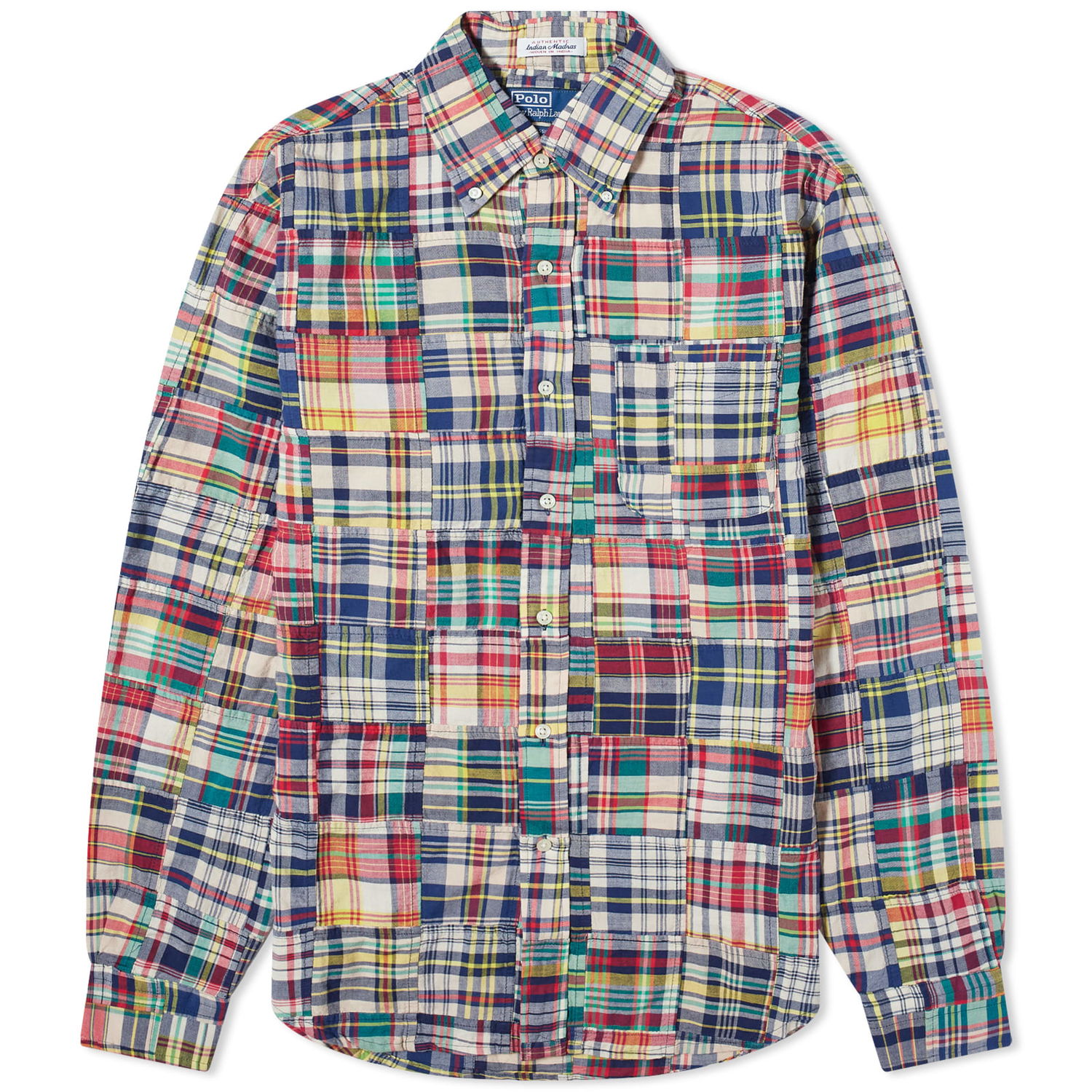 Риза Polo by Ralph Lauren Patchwork Shirt in Madras Patchwork Многоцветен | 710933757001, 0
