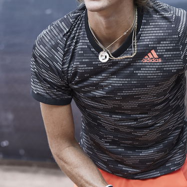 Тениска adidas Originals Freelift Primeblue Short Sleeve Dotted Pattern V-Neck T-Shirt Многоцветен | fk0810, 2