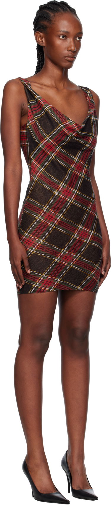 Pокля Vivienne Westwood Vivienne Westwood Anna Plaid Pencil Minidress Многоцветен | 1601004T-J009T-, 1