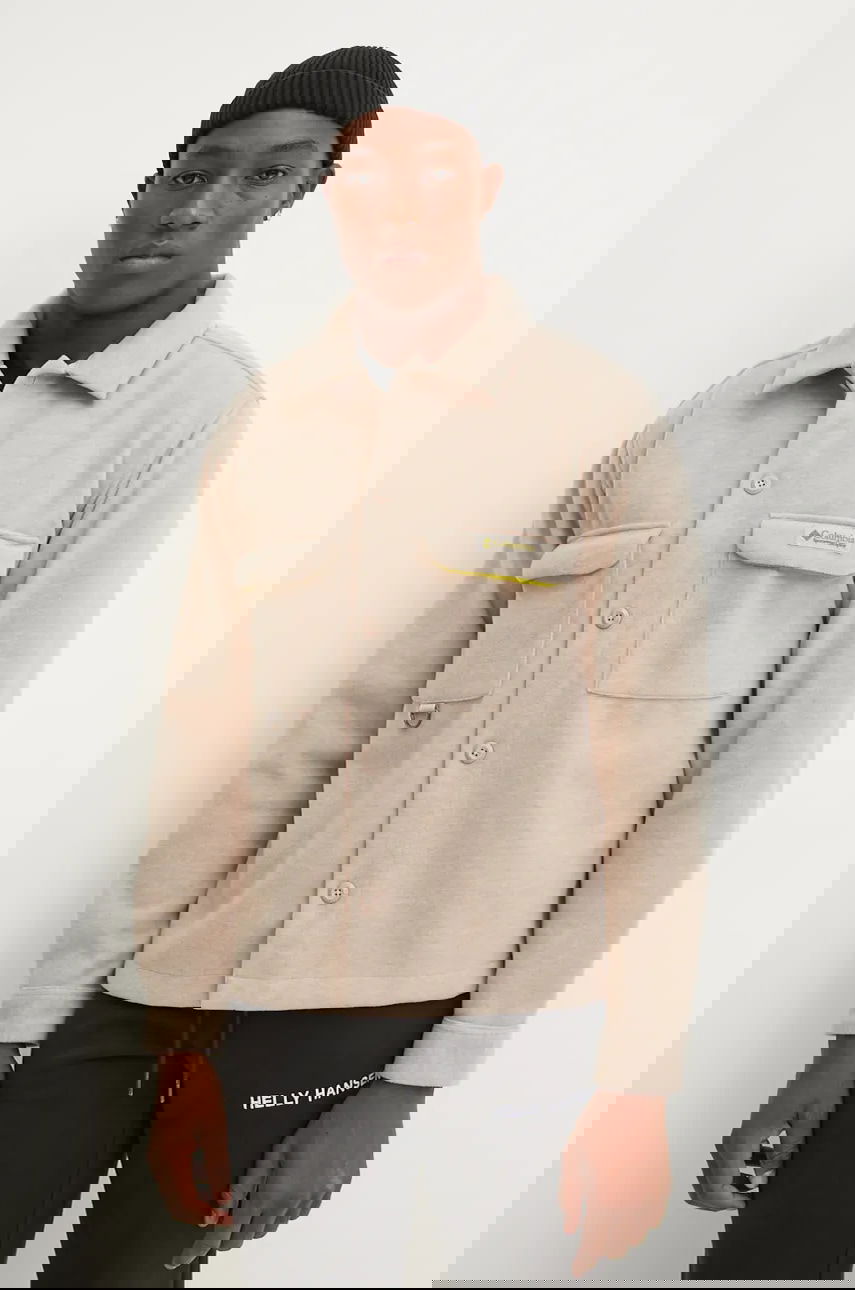 Риза Columbia Wallowa Fleece Shacket with Classic Collar and Chest Pockets, Regular Fit Бежово | 2090791, 0