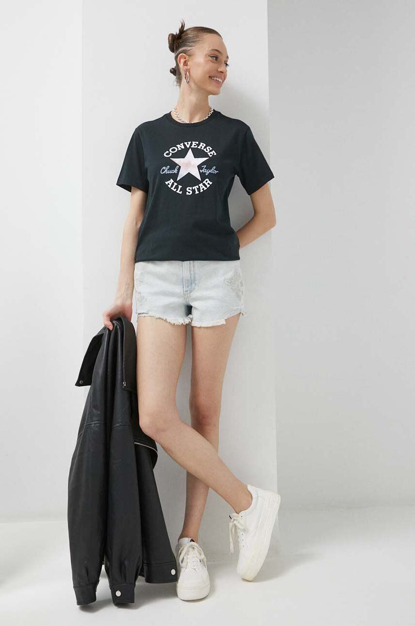 Тениска Converse Floral Chuck Taylor All Star Tee Черно | 10025041.A01, 0