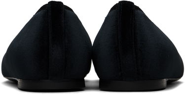 Кецове и обувки TOTEME TOTEME Minimalist Velvet Ballerina Flats Черно | 251-WAS0218-FB0361, 1