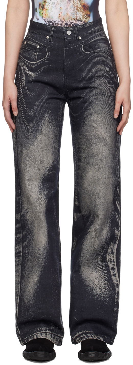 Дънки Camper Camperlab Printed Jeans Черно | AU00006-003