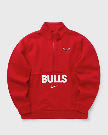 Суитчър Nike NBA Chicago Bulls Club Courtside Half-Zip Top Червено | FZ7711-657, 3