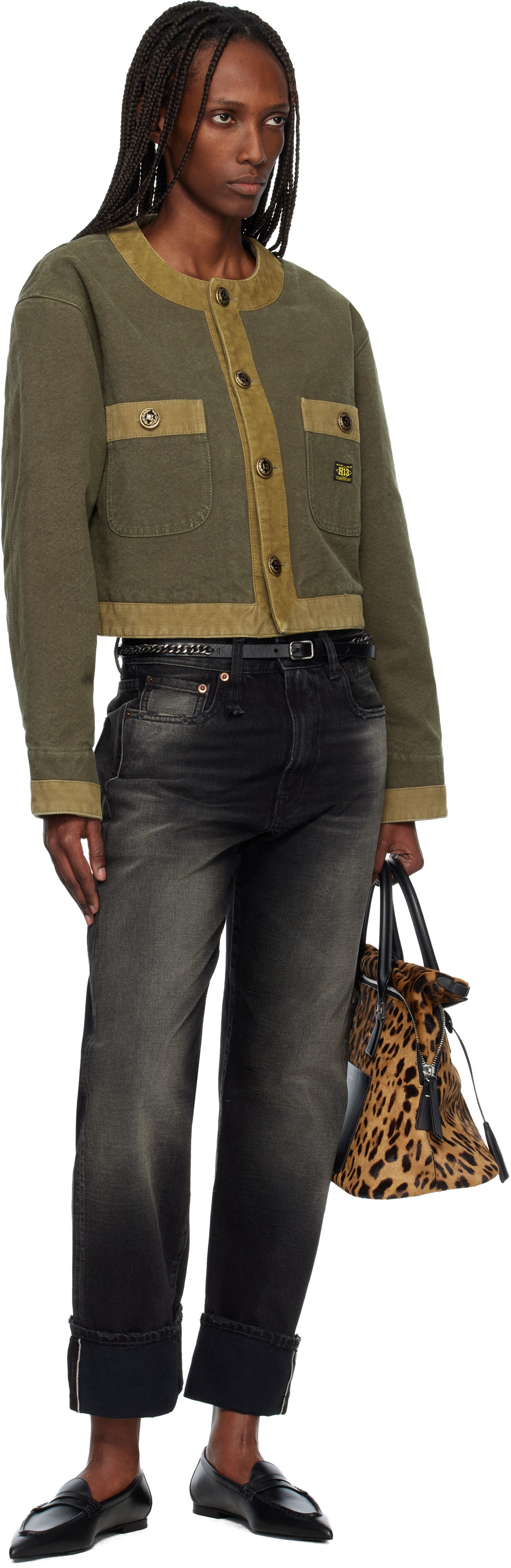 Колани R13 Braid Chain Belt Черно | R13WA066-A001, 1