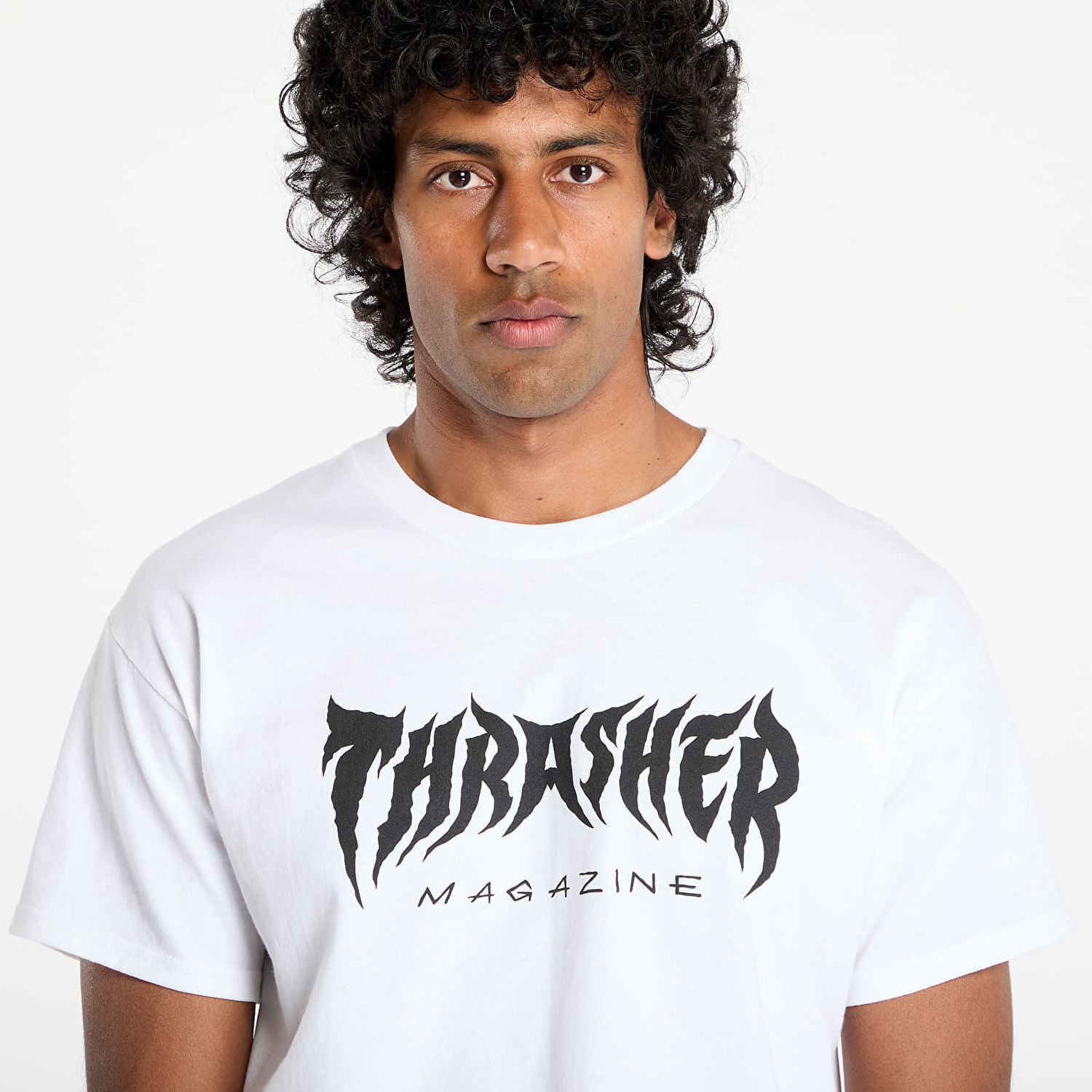 Тениска Thrasher Thrasher Metal T-Shirt Бяло | 145692, 1