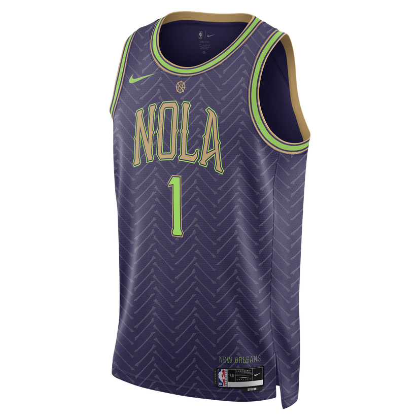 Фланелка Nike Swingman Zion Williamson City Edition Jersey Лилаво | FQ4351-537