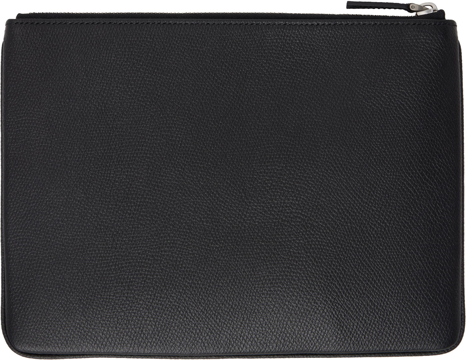 Портфейл Valentino Valentino Garavani VLogo Signature Grainy Calfskin Pouch Черно | 6Y2P0V10UAG, 1