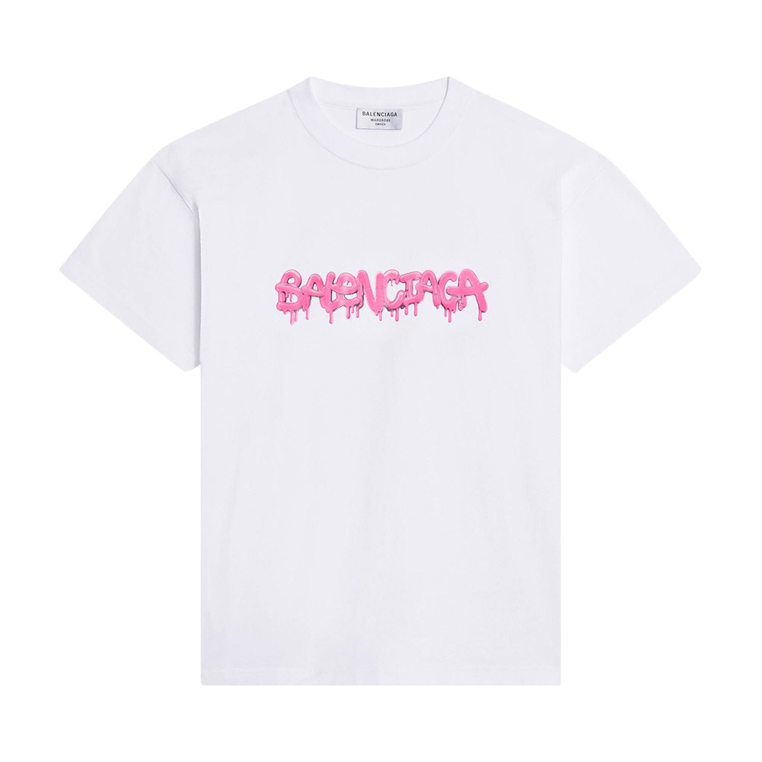 Тениска Balenciaga Slime T-Shirt Medium Fit Бяло | 612965 TLVF1 9014, 1