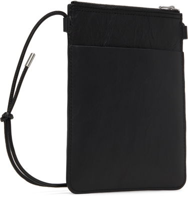 Чанта през рамо Y-3 Y-3 Leather Crossbody Pouch Черно | JD2914, 2