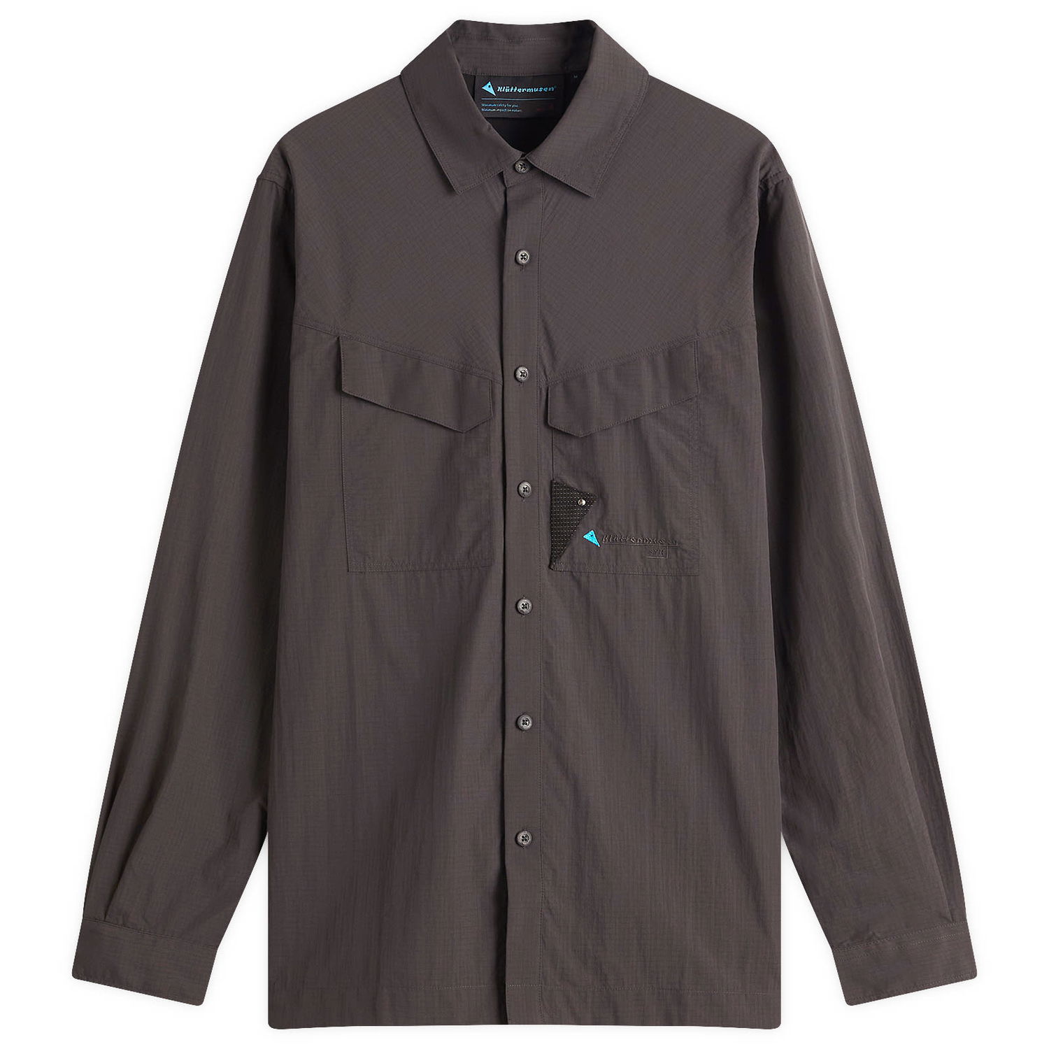 Риза Klättermusen Men's Syn Long Sleeve Shirt, Size Large Сиво | 10371-961, 1