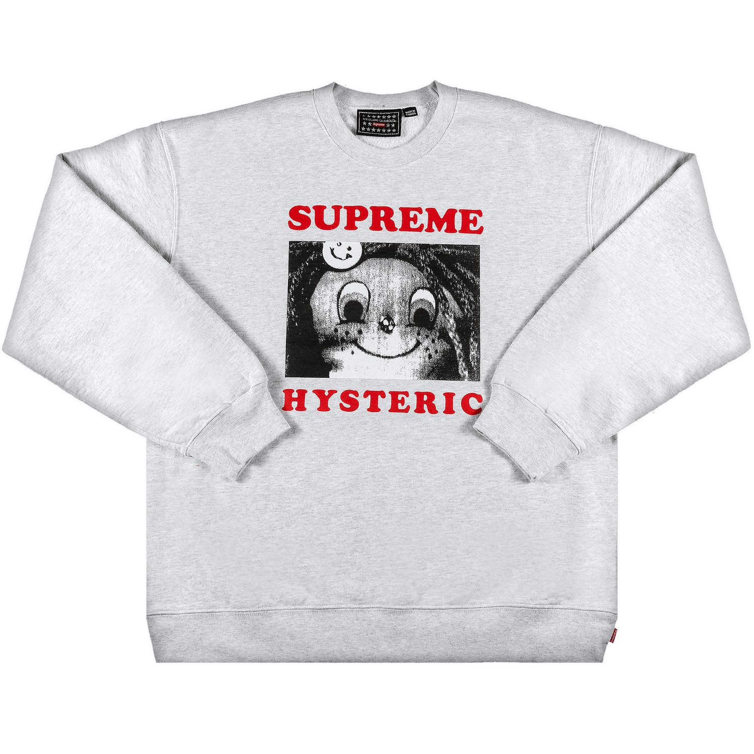 Суитчър Supreme Hysteric Glamour x Crewneck Сиво | SS21SW77 ASH GREY, 0