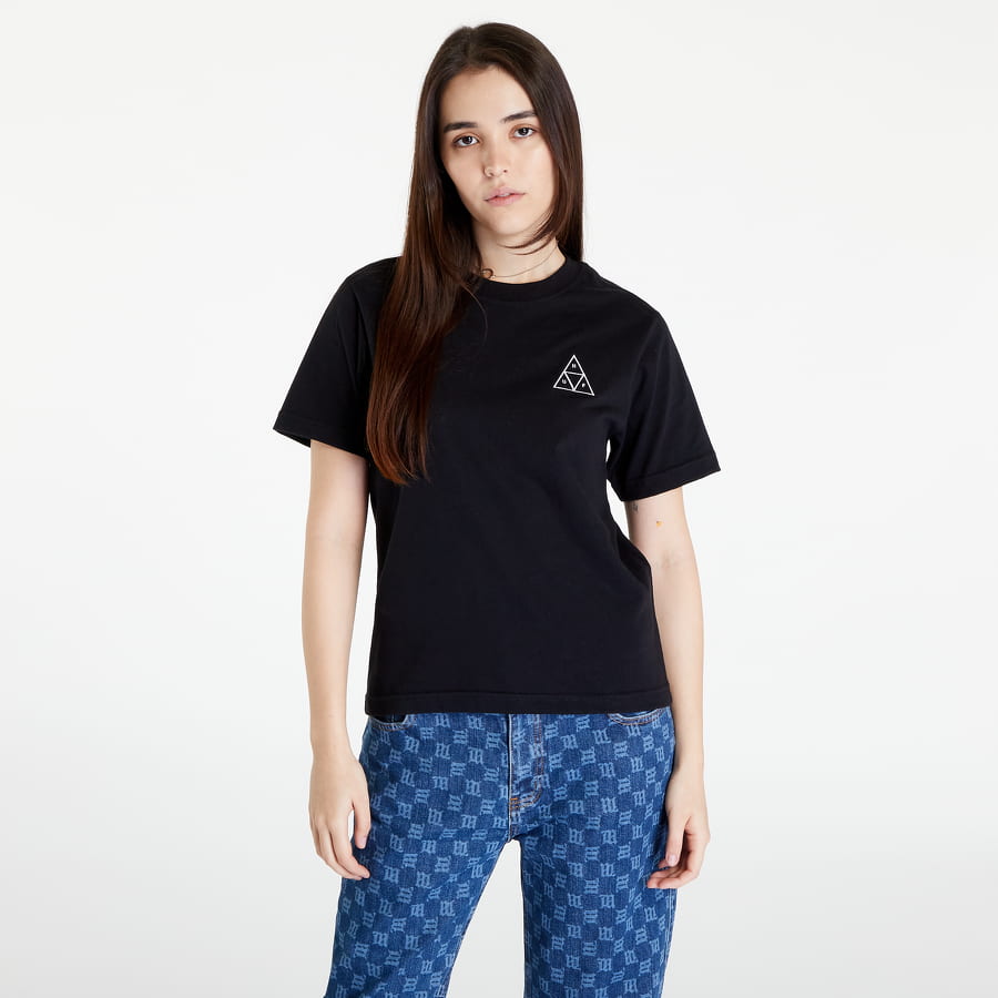 Тениска HUF Embroidered Tt S/S Relax Черно | WTS0058 BLACK, 0