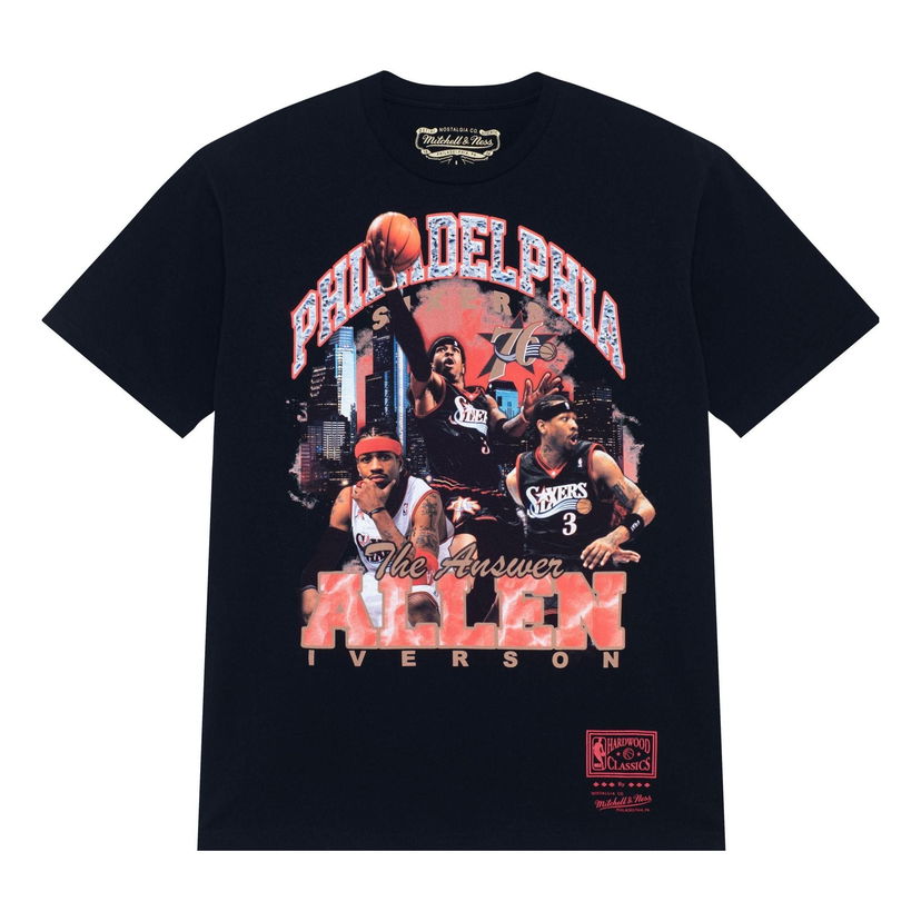 Тениска Mitchell & Ness NBA Philadelphia 76ers 'Allen Iverson' T-Shirt Черно | SS23JYCHR-04-BLACK