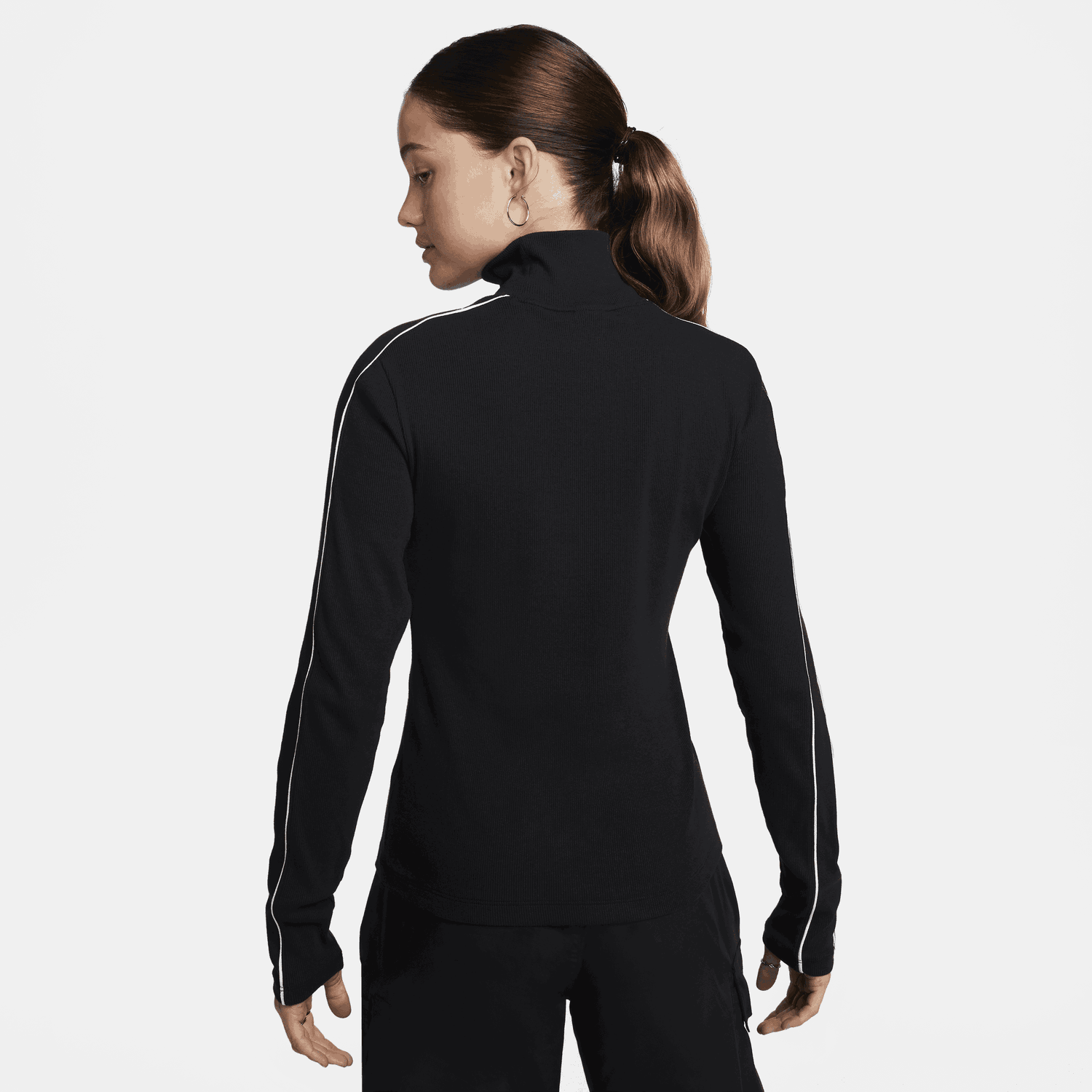 Тениска Nike Sportswear Long-Sleeve Top Черно | FV4990-010, 1