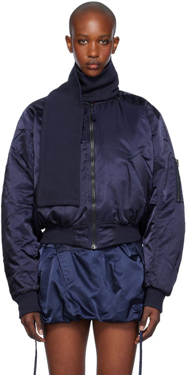 Яке бомбър Ottolinger Ottolinger Scarf Bomber Jacket Тъмно синьо | 1090604221, 0