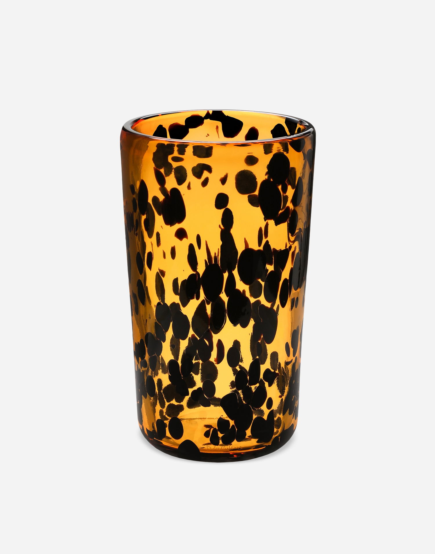 Домашен декор Dolce & Gabbana Cylindrical Tortoiseshell Pattern Murano Glass Vase Medium Многоцветен | TCC076TCACOUL003, 1
