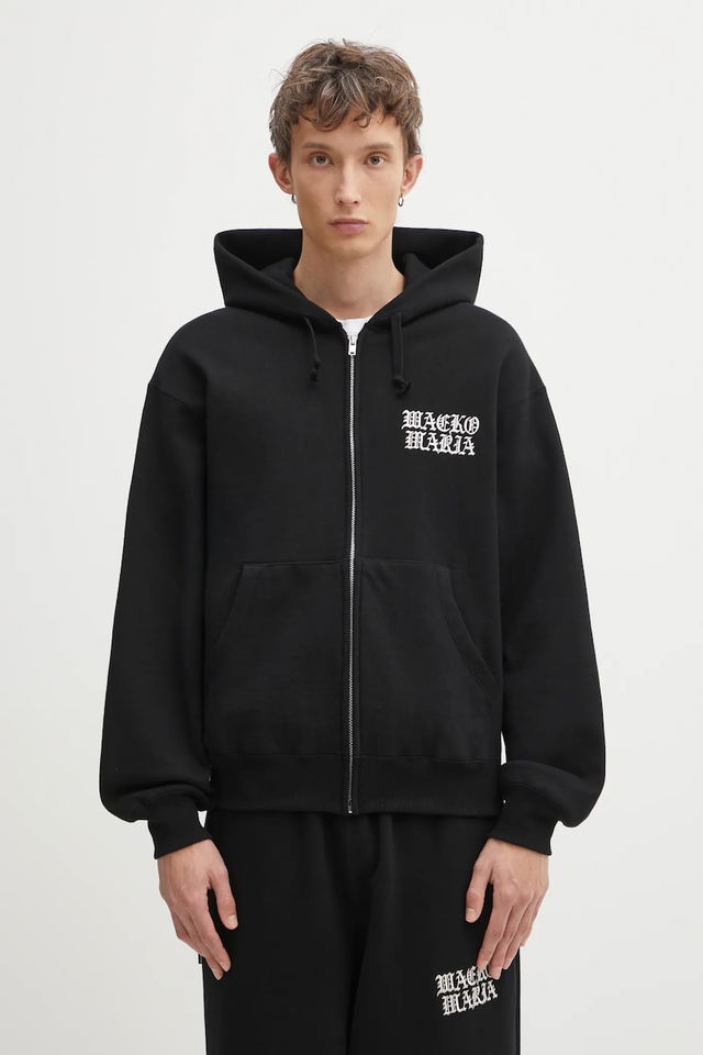 Heavy Weight Plain Cotton Full-Zip Hoodie