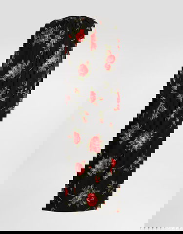 Pокля Dolce & Gabbana Rose Bouquet-print Tunic Dress Многоцветен | F610NTFSA8QHN5ZN, 0