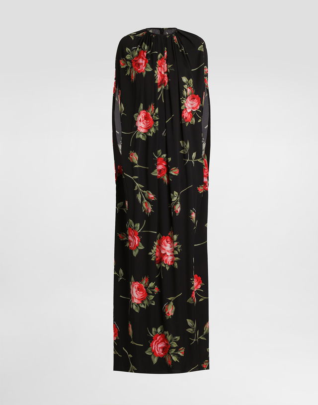 Rose Bouquet-print Tunic Dress