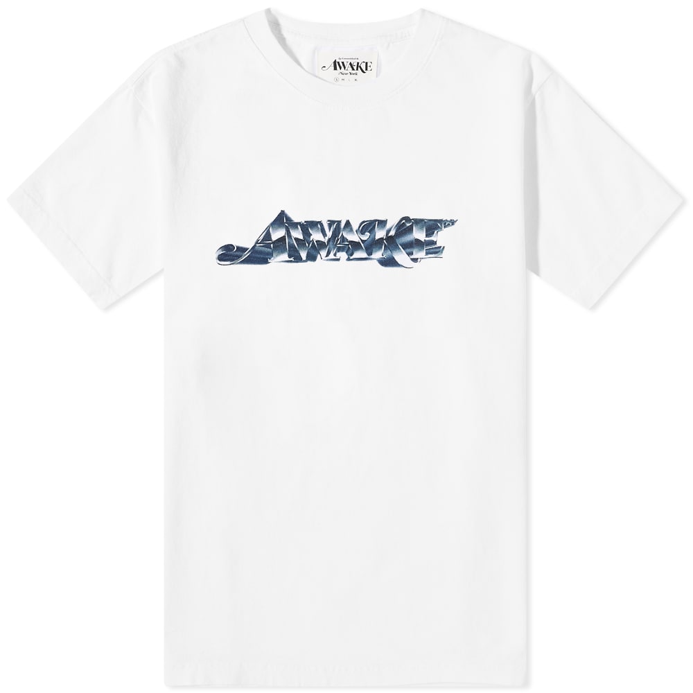 Тениска Awake NY Chrome Logo Tee Бяло | AWK-SP22-TS002-WH, 0