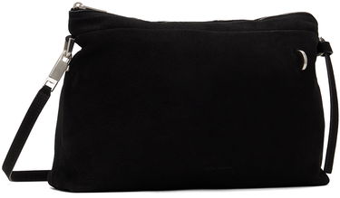 Чанта през рамо Rick Owens Rick Owens Adri Suede Shoulder Bag Черно | RA01D0427 LCK, 1