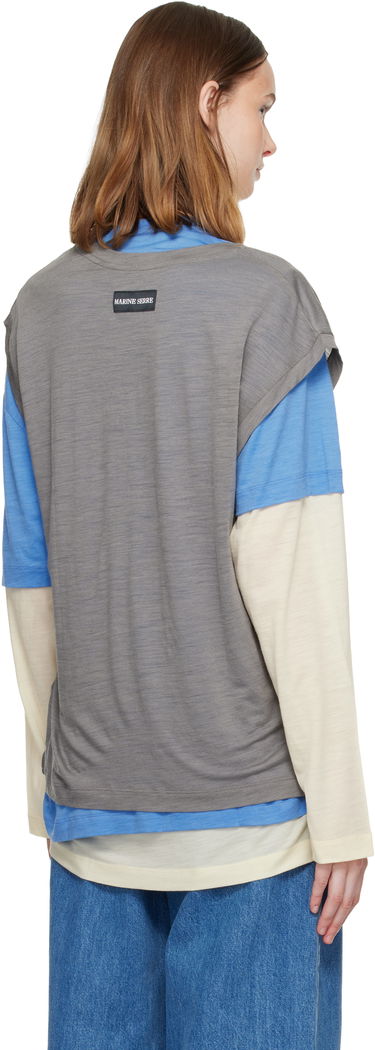 Тениска Marine Serre Marine Serre Merino Jersey T-shirt Set Многоцветен | UTT011ARJER0023, 2
